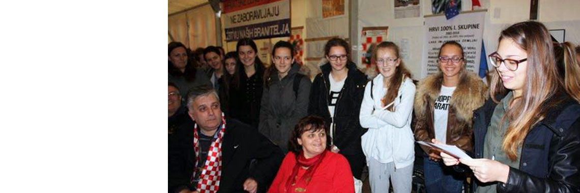 Učenice Ženske opće gimnazije posjetile hrvatske branitelje